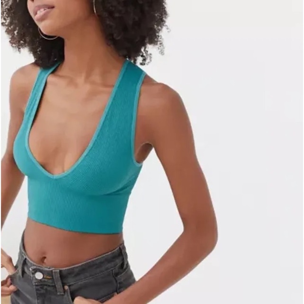 urban outfitters out from under aqua hailey plunging bra top
